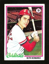 1978 Topps BASEBALL #143 KEITH HERNANDEZ VG+ ST LOUIS CARDINALS (SB2)