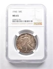 1945 Walking Liberty Half Dollar MS65 NGC *7714