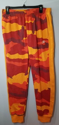 nike sportswear club fleece joggers orange