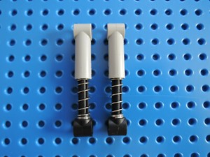 Lego 2 x Stoßdämpfer Federbein  731c06 neu hellgrau 6.5 L 7261 42139 42038 Racer