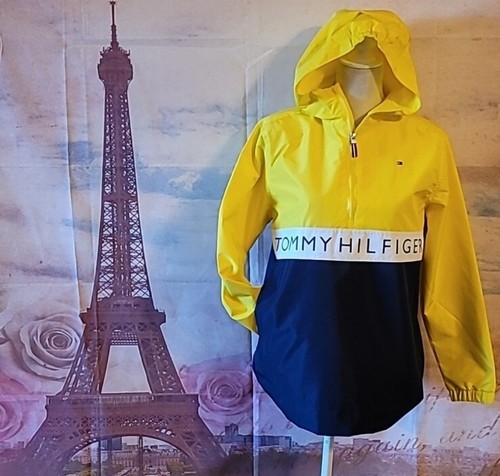 NWT Tommy Hilfiger Kids Windbreaker Pullover Jacket Sz L