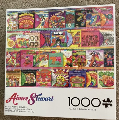 Buffalo Games 1000 Piece Puzzle Aimed Stewart   Retro Album Covers 
