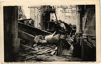 CPA FAVEROLLES Schlacht am Ourcq (Julliet 1918) Innenraum ... (202101)