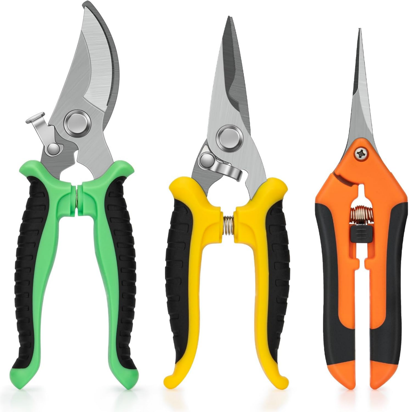 Garden Pruning Shears 3 Pack Gardening Shears Garden Scissors Stainless Steel Ga