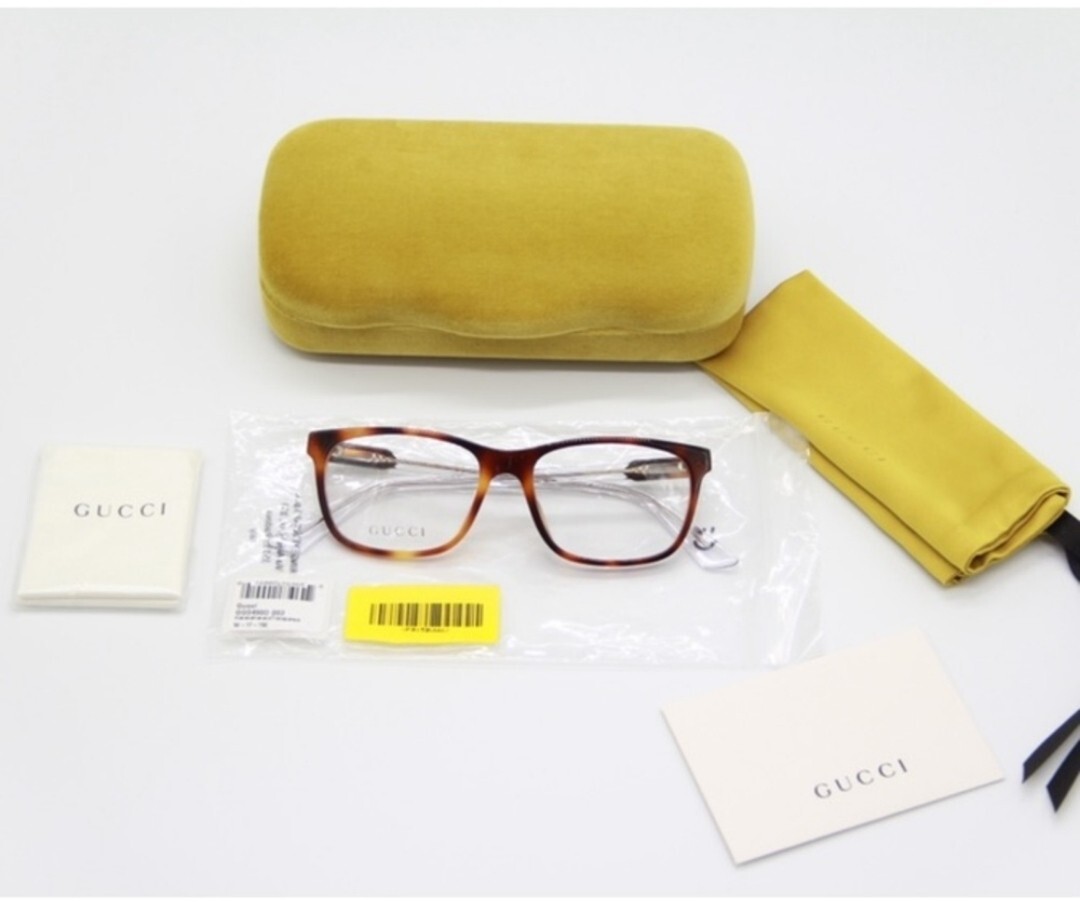 NEW GG0490O 003 UNISEX EYEGLASSES GUCCI GG04900 HAVANA CLEAR  display picture 1