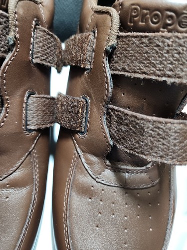 Zapato de cuero marrón Propet Vista Walker para hombre M3915 gancho bucle ortopédico 11 XX 5E - Imagen 11 de 16