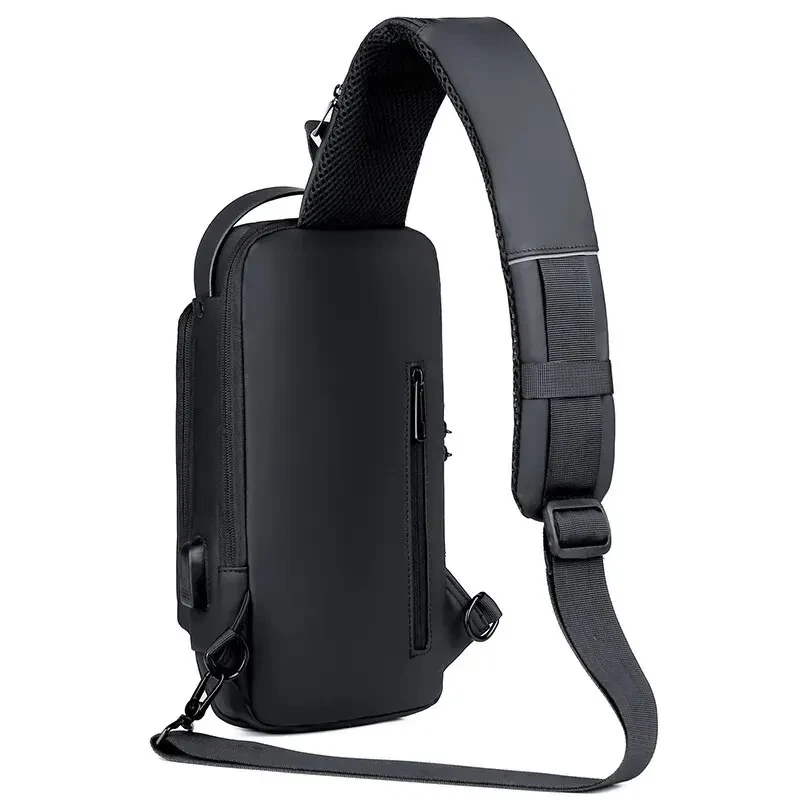 Bolso Bandolera Impermeable Multifunción Antirrobo USB Foto 3 de 4