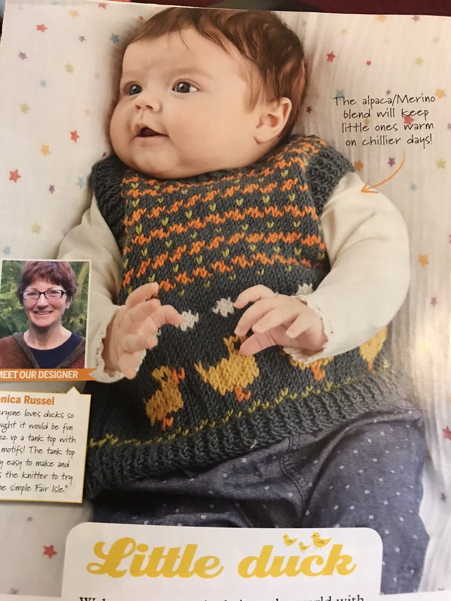 Babies Fair Isle Tank Top Duck Knitting Pattern Simply Knitting DK