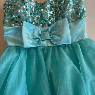 Speechless Dress Junior Size 1 Teal Party Cocktail Knee Length Glitter  Floral | eBay