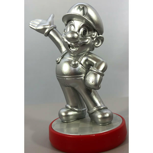 Super Mario Brothers Silver Amiibo Nintendo Switch Wii U 3DS