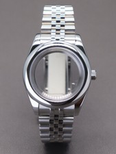 36mm 39mm Polished 316L Stainless Steel Case Five-Row Link Strap For NH34 NH35