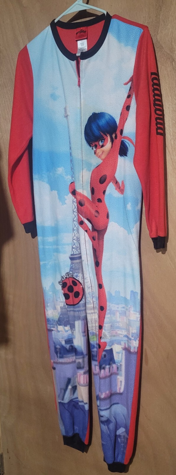 MIRACULOUS LADYBUG PAJAMASONE PIECE WITH ZIPPERSize 1416 eBay