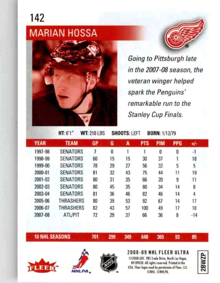 2008-09 Fleer Ultra Mike Modano #142 - Image 2 of 2