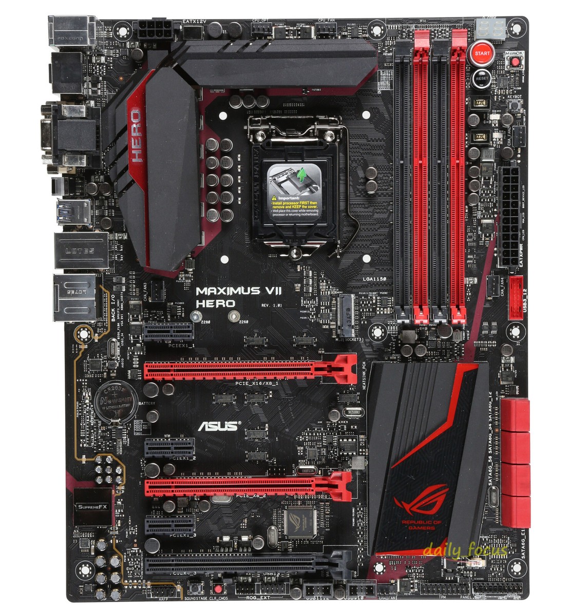 Asus MAXIMUS VII HERO 6*PCIE Motherboard LGA 1150 Intel Z97 DDR3