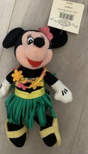 The Disney Store - 8" Mini Bean Bag Plush - Tourist Hula Minnie Mouse