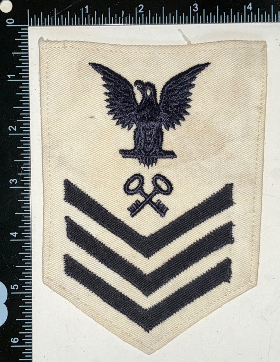 テンダーロイン　STOLE CHECKER NAVY WWII 1944 DATED USN US Navy Storekeeper Petty Officer 1st