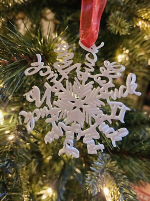 Swearing Snowflake / F**k Hidden in Every Branch / Gag Gift