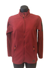 Eddie Bauer First Ascent Women s Fleece Jacket Red Full Zip Size XS