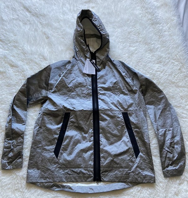 nike tech pack metallic silver jacket