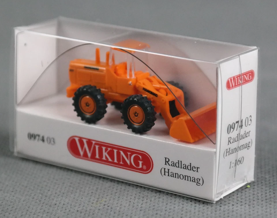 WIKING 097403/0974 03 (Spur N,1:160) Radlader (Hanomag) - orange - NEUWARE! - Bild 4 von 4