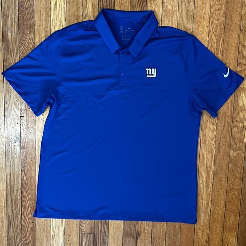 Nike Dri Fit Adult XL New York Giants Golf Shirt Short Sleeve Men Extra Large
