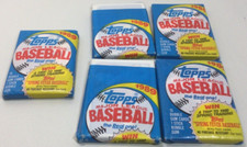1989 Topps Baseball Wax Packs Lot Of 5 Total Of 75 Cards NEW SEALED Free Ship!