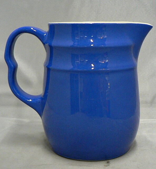 OXFORD STONEWARE ROYAL BLUE PITCHER eBay