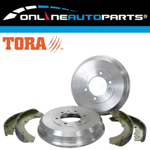 2 Rear Brake Drums + Shoes Kit for Holden Rodeo RA 2003 to 2008 TFS77