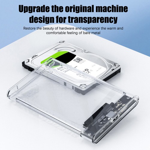 USB Type C HDD Enclosure SATA SSD Hard Drive Case For Solid State Or Mechani~w~ - Afbeelding 7 van 25
