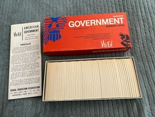 Vintage Vis-Ed AMERICAN GOVERNMENT Summary Cards FLASH CARDS