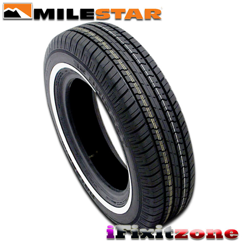 4 Milestar MS775 Touring P155/80R13 79S WW White Wall AllSeason M+S