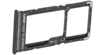 SIM Karten Halter für Xiaomi Poco M4 Pro 5G (MZB0BGVIN) Micro-SD Fach Schwarz
