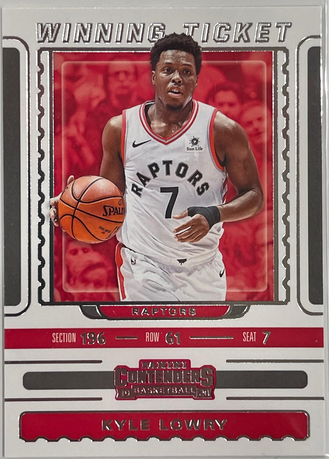 2019-20 Panini Contenders #17 Kyle Lowry Winning Ticket