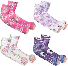 Farmers Defense Gardening Sleeves for Women 4 Pairs Sun Protection Arm