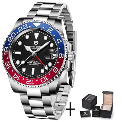 Luxus Herrenuhr Mechanische Armbanduhr Saphirglas 100m Wasserdicht PAGANI