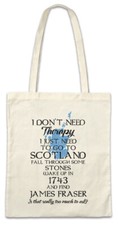 I Don't Need Therapy Shopper Shopping Bag Outlander Jamie Claire Fraser Scotland