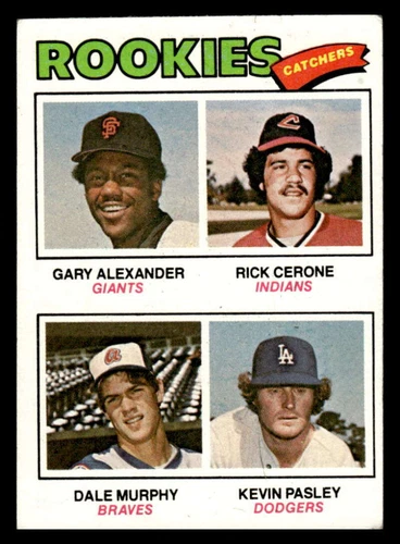 1977 Topps Rookie Catchers - Alexander/Cerone/Murphy/Pasley 476 EX XX9268