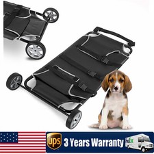 50" 26" Animal Stretcher with 2 Wheels Pet Dog Veterinary Expandable 250lbs Max