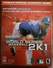 PRIMA OFFICIAL STRATEGY GUIDE SEGA WORLD SERIES BASEBALL 2K1 NM