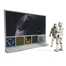 CUSTOM WALL COMPUTER SCREEN for 3.75 IN Figure SW DIORAMA