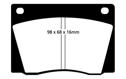 Pastillas de freno delanteras EBC YellowStuff Alfa Romeo Giulia Sprint Speciale 101 1.6 - Imagen 2 de 2