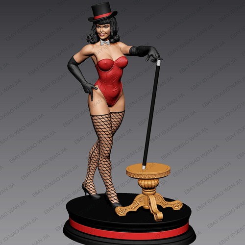 Modellino Bettie Mago Ragazza SexyWoman Resina Modellino Kit 1/24 Non Verniciato Non Assemblato - Foto 5 di 6