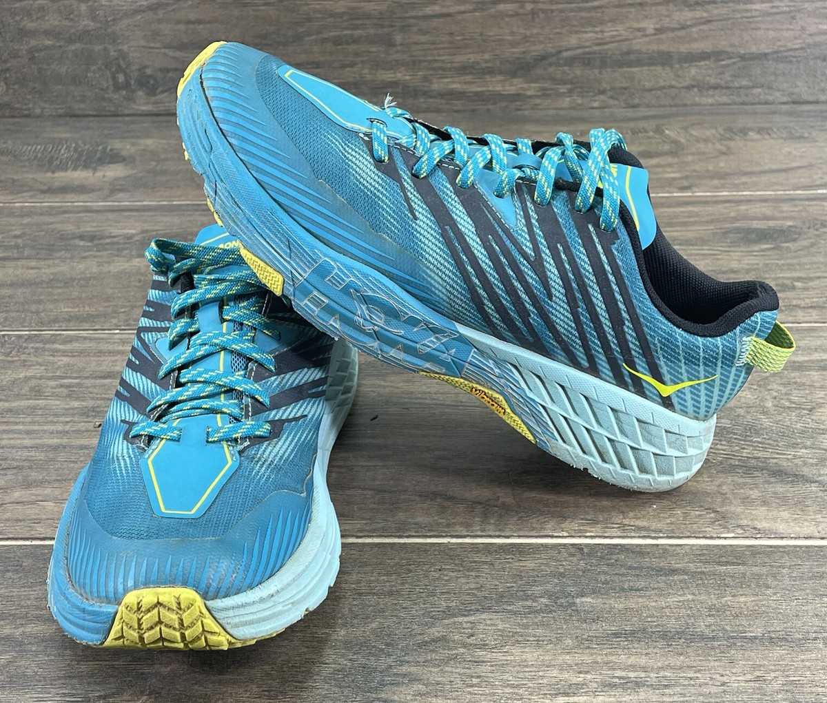 Hoka One One Speedgoat 4 Running Shoes Womens 9.5 Blue Athletic
