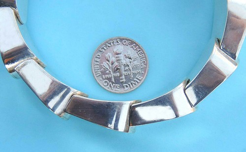 Ladies Scale Style Necklace/Bracelet Set ~ Large & Bold ~ 925 Sterling Silver - Picture 7 of 7