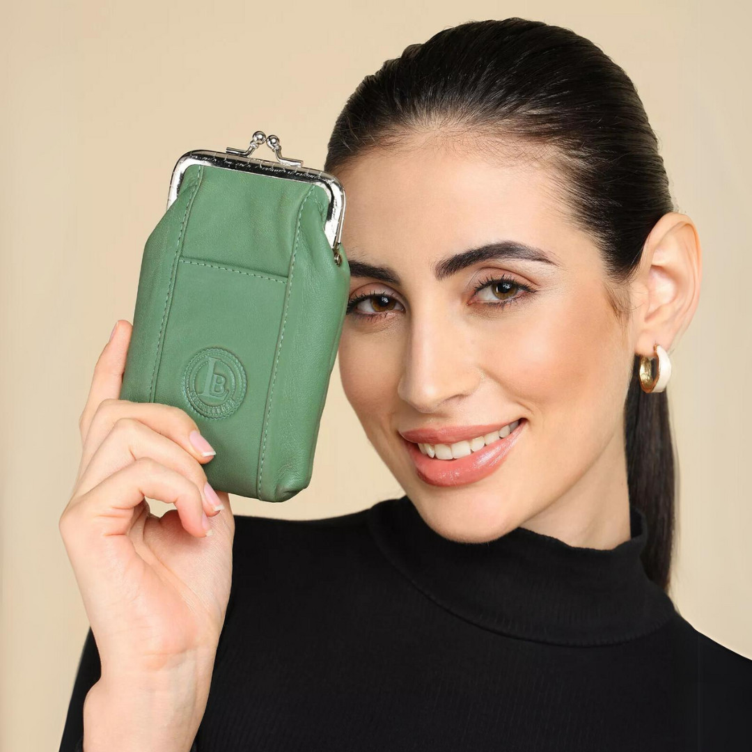 Pouch Soft Green By Leatherboss