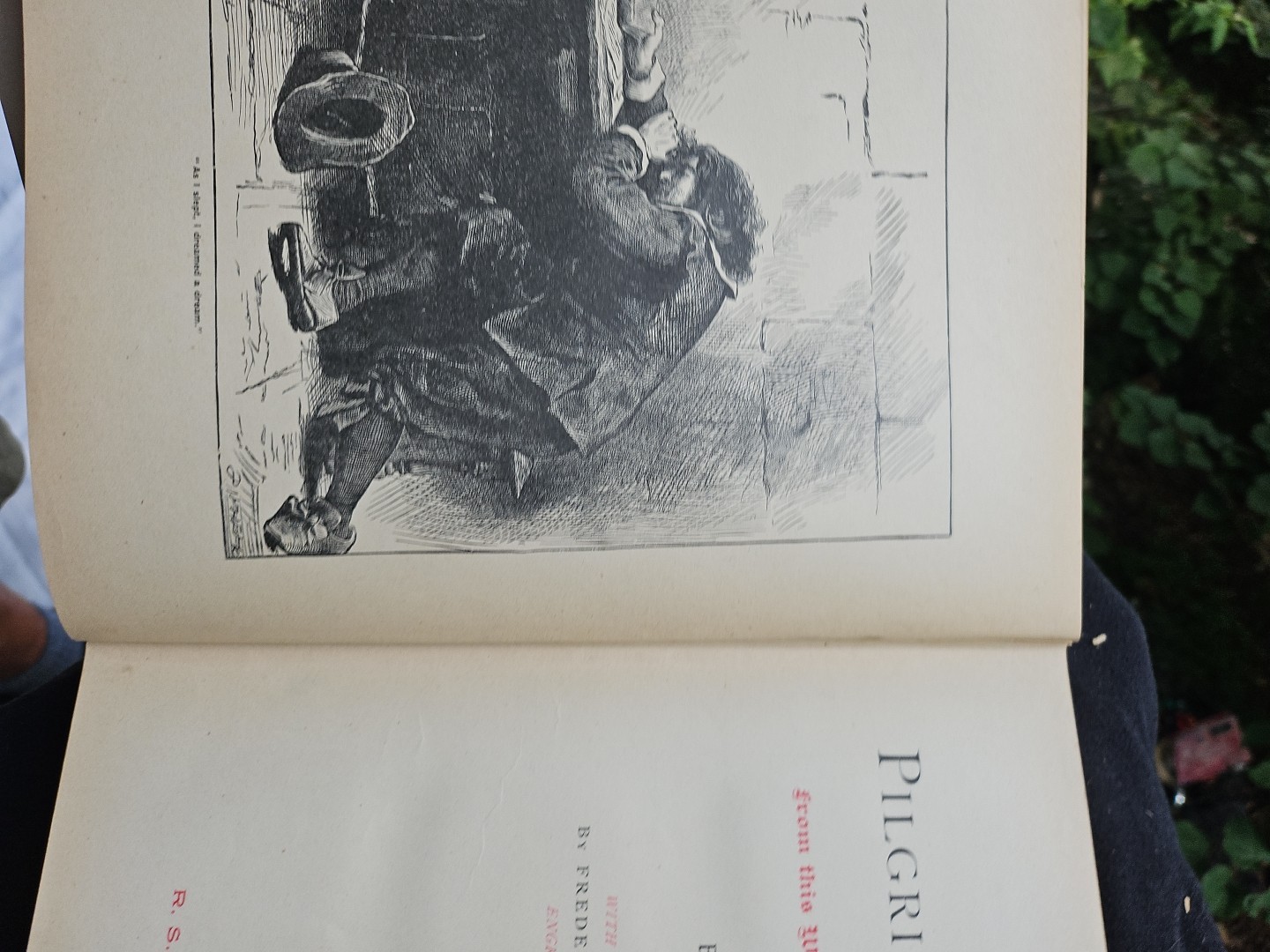 1890 Antique Classic Novel "The Pilgrim's Progress" John Bunyan Rough Condition 
