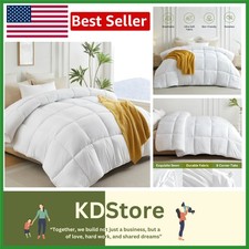 Cozy Oversized King Comforter - Machine Washable All Season 120x98 Inches