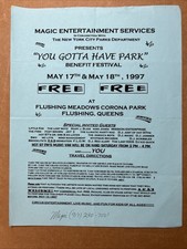 1997 Lil Kim LOST BOYZ Jay Z NAS Red Alert MC LYTE NYC Rap Show Flyer Hip Hop