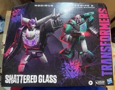Hasbro Transformers Shattered Glass Rodimus Sideswipe Decepticon Whisper Set