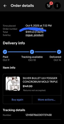 #ad SILVER BULLET ULV FOGGER CONCROBIUM MOLD TRIPLE JET MOSQUITO FUMIGATE USED $129.00